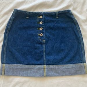 90's Vintage Express Denim Mini Skirt